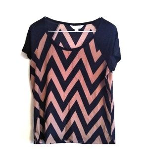 BOGO Charming Charlie Geometric Short Sleeve Shirt